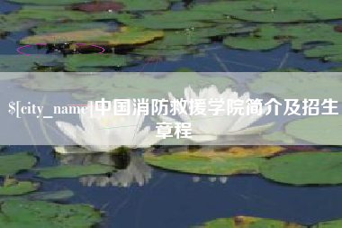 澧县中国消防救援学院简介及招生章程