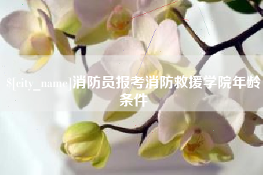 澧县消防员报考消防救援学院年龄条件