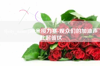 澧县500米接力赛-观众们的加油声此起彼伏