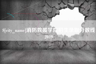 澧县消防救援学院招生录取分数线2019