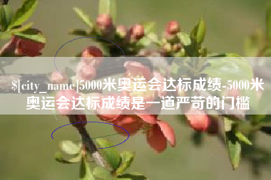 澧县5000米奥运会达标成绩-5000米奥运会达标成绩是一道严苛的门槛