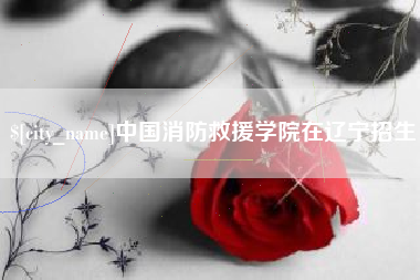 澧县中国消防救援学院在辽宁招生
