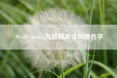 澧县九宫格游戏叫啥名字