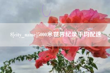 澧县5000米世界纪录平均配速
