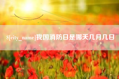 澧县我国消防日是哪天几月几日