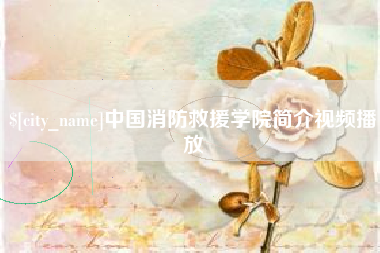 澧县中国消防救援学院简介视频播放