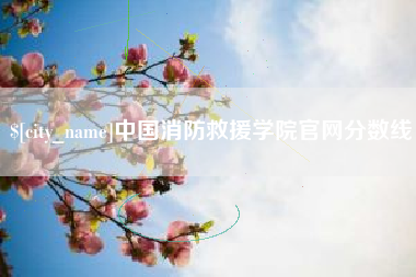澧县中国消防救援学院官网分数线