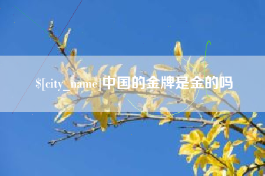 澧县中国的金牌是金的吗