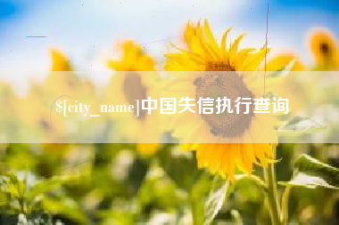 澧县中国失信执行查询