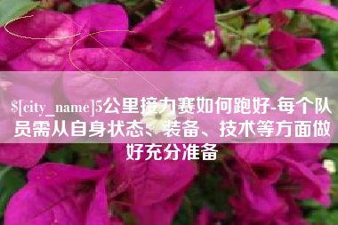 澧县5公里接力赛如何跑好-每个队员需从自身状态、装备、技术等方面做好充分准备