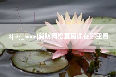 澧县消防网络直播课在哪里看