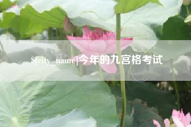 澧县今年的九宫格考试