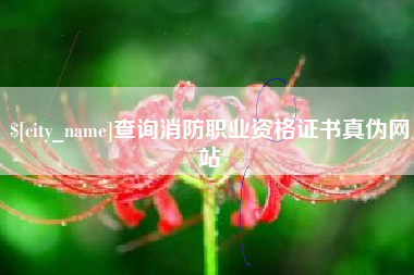 澧县查询消防职业资格证书真伪网站