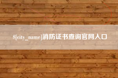 澧县消防证书查询官网入口