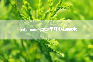 澧县2020年中国5000米
