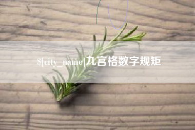 澧县九宫格数字规矩