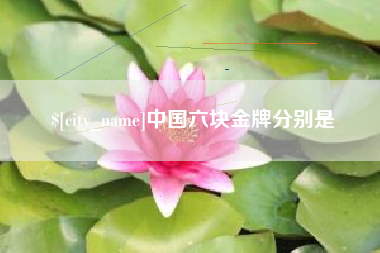 澧县中国六块金牌分别是